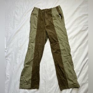 BDG Green Split Corduroy Pants